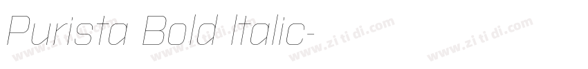 Purista Bold ltalic字体转换